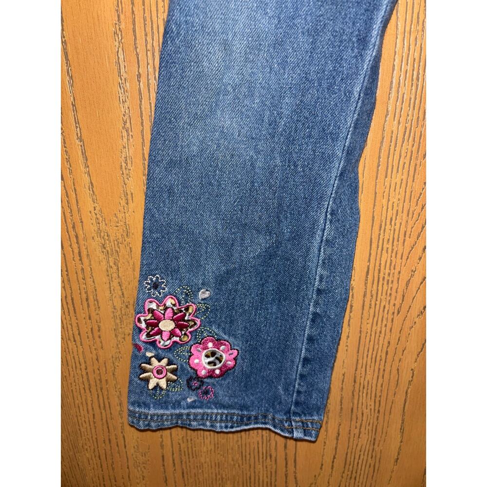 Vintage Y2K Nick Jr. Dora the Explorer embroidered girls’ jeans elastic waist 6X - Picture 2 of 7